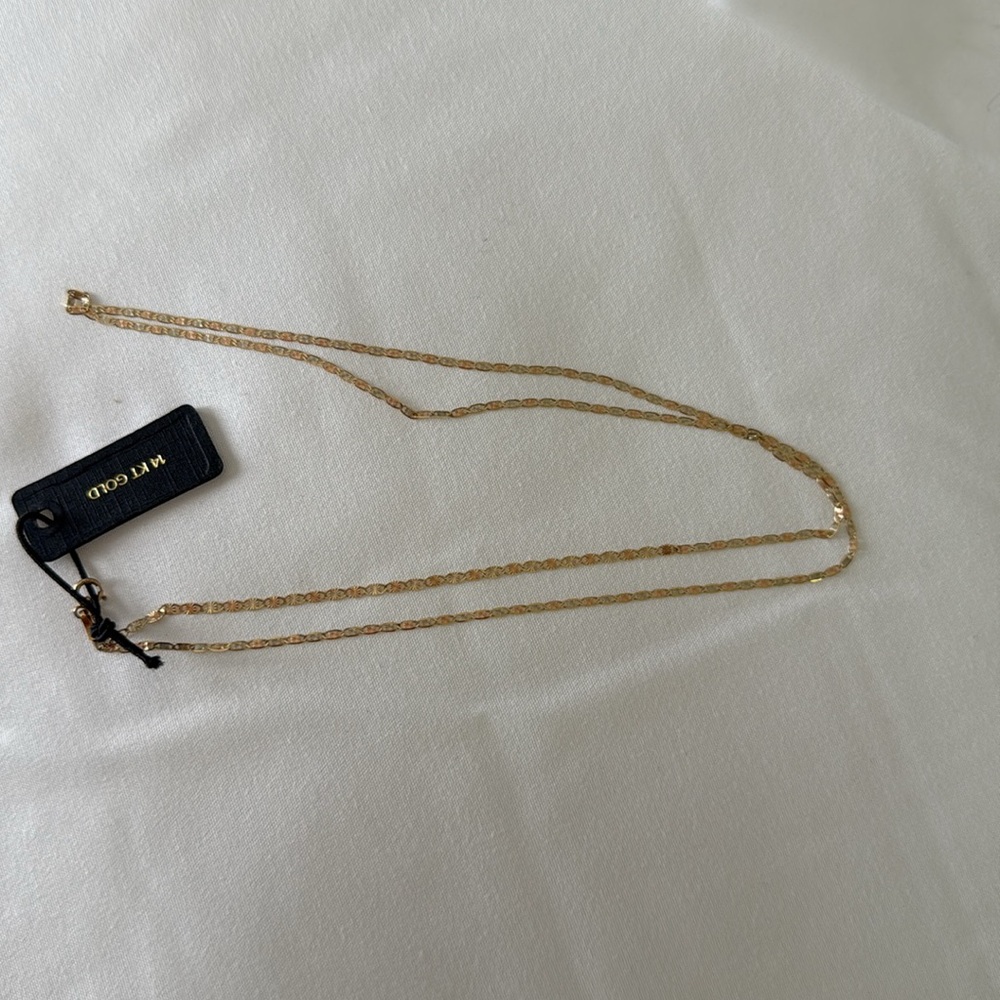 14 Kt gold real, made in Italy 3 colors chain 20” New 🆕